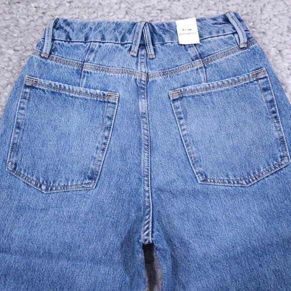 Good American Blue Straight Leg Jeans - Picture 5 of 12